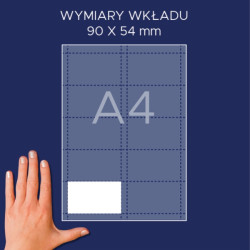 Wkład do identyfikatora Avery 54x90mm holder 4820