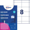 Identyfikator holder Avery klips 60x90mm