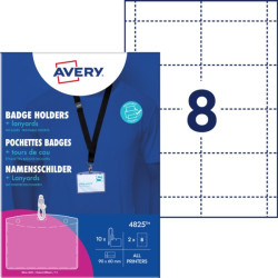 Identyfikator holder Avery smycz 60x90mm