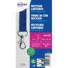 Smycz Avery recyklingowana 15x440 mm niebieska