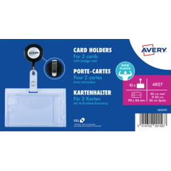 Identyfikator holder Avery z mechanizmem 54x90mm