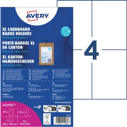 Identyfikator holder Avery tekturowy 105x148mm