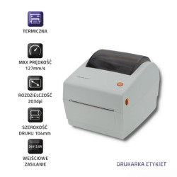 Qoltec Drukarka etykiet LTP-0243