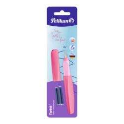 PIÓRO WIECZNE PELIKAN TWIST STAL. M BERRY PINK +