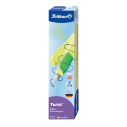 PIÓRO WIECZNE PELIKAN TWIST STAL. M NEON YELLOW