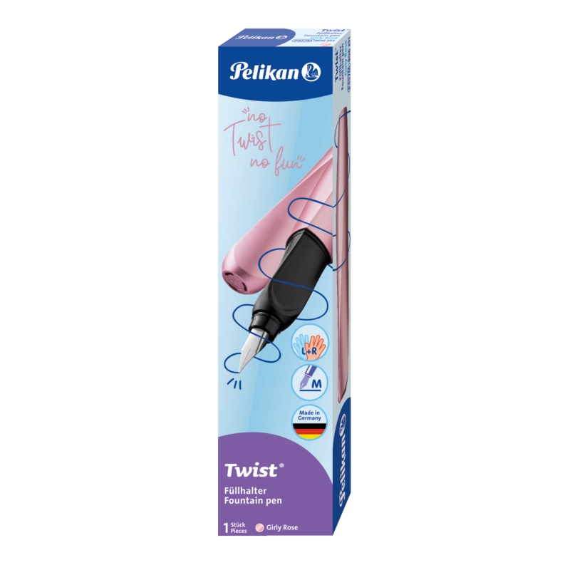 PIÓRO WIECZNE PELIKAN TWIST STAL. M GIRLY ROSE PIÓRO WIECZNE PELIKAN TWIST STAL. M GIRLY ROSE