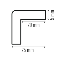 Profil ochronny Durable C20 - samoprzylepny