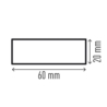 Profil ochronny Durable S20 - samoprzylepny