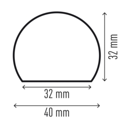 Profil ochronny Durable S32R - samoprzylepny