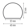 Profil ochronny Durable S32R - samoprzylepny