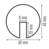 Profil ochronny Durable E8R - samoprzylepny