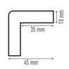 Profil ochronny C35  magnetyczny