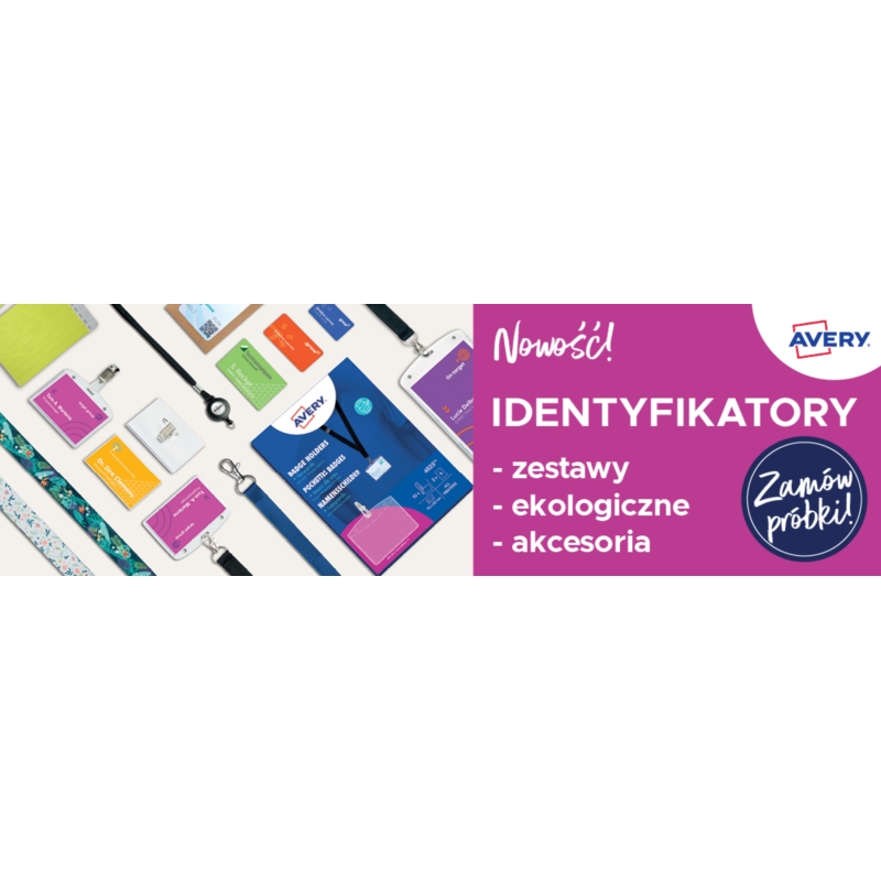 Próbka - Identyfikatory samoprzylepne - holdery