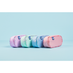 PIÓRNIK Z KLAPKĄ OXFORD FLOWERS NIEBIESKI