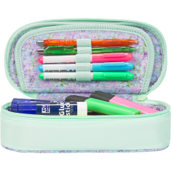 PIÓRNIK Z KLAPKĄ OXFORD FLOWERS ZIELONY