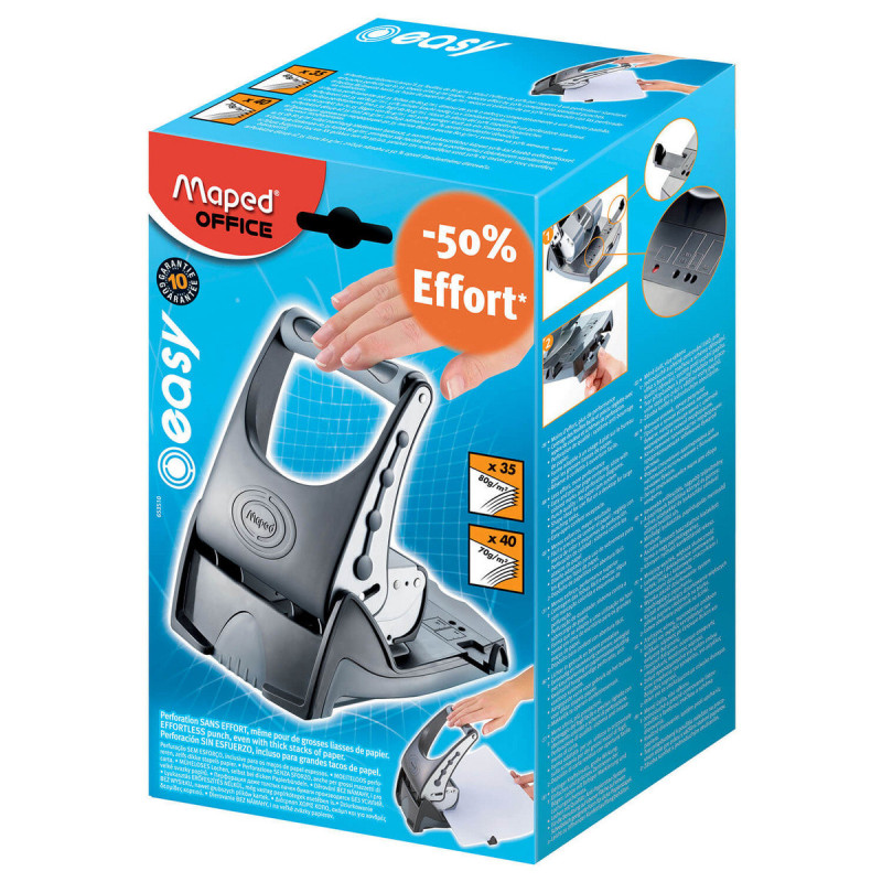 Dziurkacz Biurowy Maped Office Easy bezwysiłkowy 40 kartek - sklep-lapis.pl