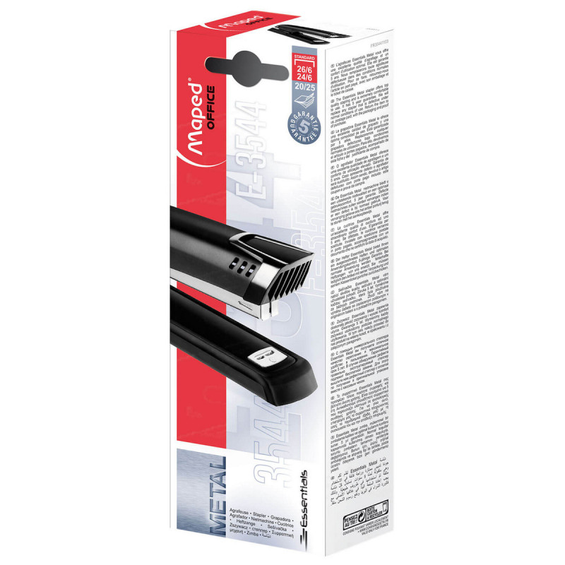 ZSZYWACZ BIUROWY DŁUGI MAGAZYNEK, METALOWY + ZSZYWKI