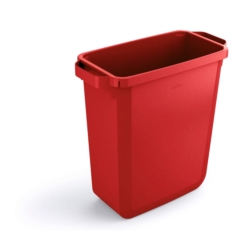 Kosz na śmieci  60l durabin czerwony 1800496080