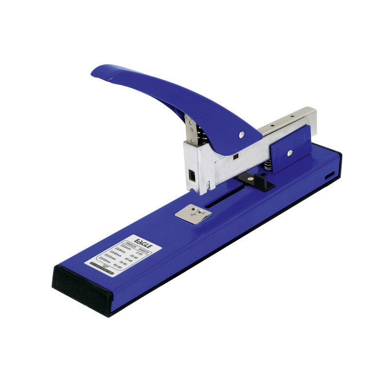 Zszywacz Biurowy 100 kartek: Eagle 938 - metalowy, niebieski