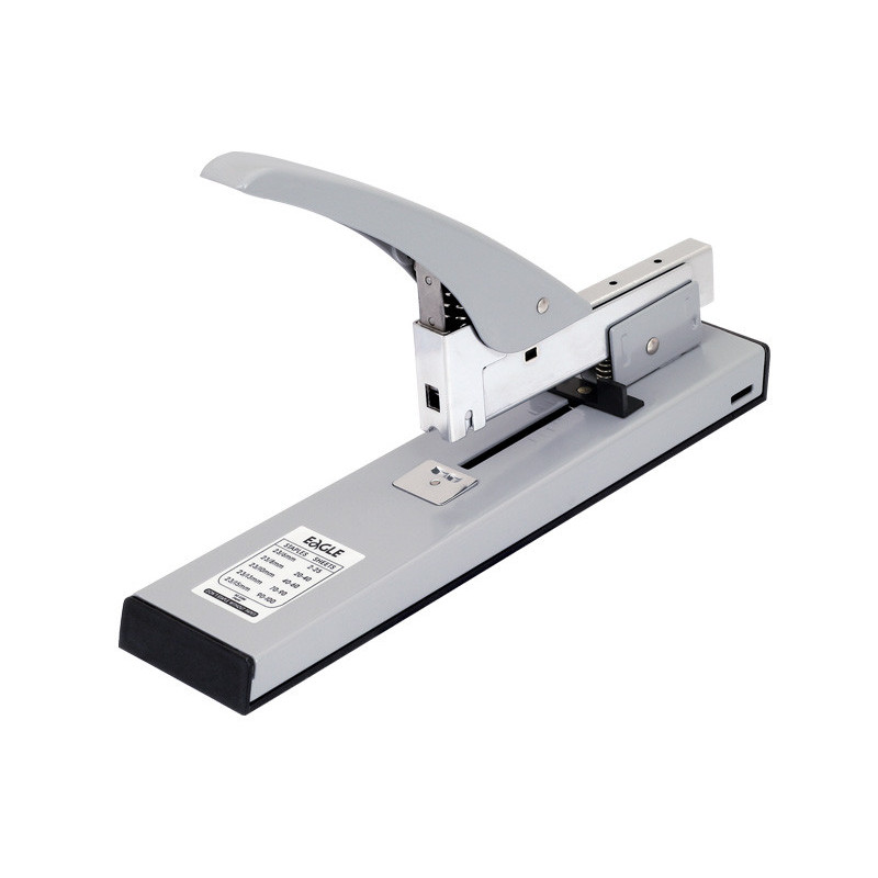 Zszywacz Biurowy 100 kartek: Eagle 938 - metalowy, szary do biura