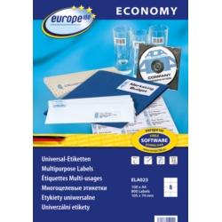 Etykiety Avery economy ELA023 105x74mm 800