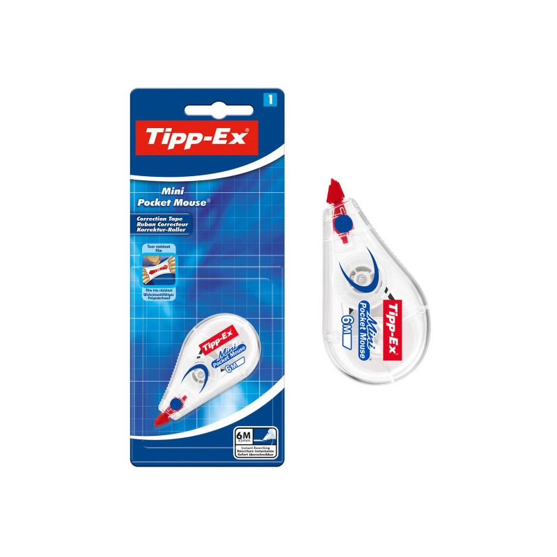 Korektor w taśmie Tipp-ex Mini: sucha taśma korekcyjna biurowa