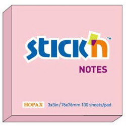 NOTES SAMOP. HOPAX 76*76 MM PASTEL