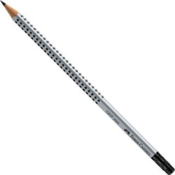 FABER CASTELL OŁÓWEK GRIP Z GUMKĄ  2B