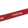 TAŚMA TEKSTYLNA 20mm Z NADRUKIEM "VISITOR" 10 szt